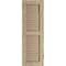 Ekena Millwork Rustic Two Equal Louver Hand Hewn Faux Wood Shutters (Per Pair), Primed Tan, 18"W x 68"H SHULV18X68HHPR - alternate 6